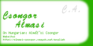 csongor almasi business card